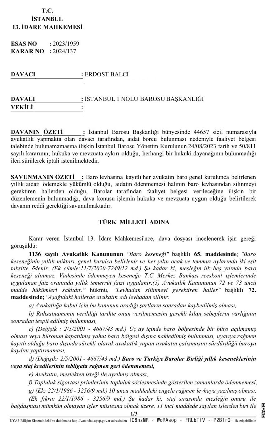 Aidat Borcu Olan Faaliyet Belgesi Alabilir Mi? – görsel 1